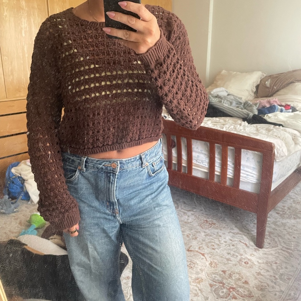 Free People Crocheted Sweater